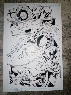 Scott Mcdaniel - 1 Original page - Green lantern : Deathstroke 2/3 splash page | Catawiki