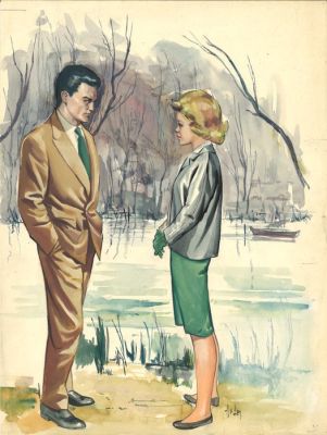 Aslan - 1 Original colour drawing - Gouache ILD 103 | Catawiki