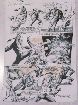 Frank McLaughlin & Rudy Nebres - 1 Original page - Iron Fist - Deatly hands of Kung Fu #10 - 1975 | Catawiki