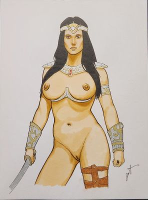 Jean Torton / Jeronaton - 1 Original drawing - Anaxiléa - Prisonnier du Destin | Catawiki