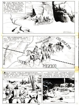 Ticci, Giovanni - 1 Original page - Tex #271 - "Bandoleros!" - 1983 | Catawiki