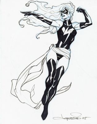 Aaron Lopresti | MS. MARVEL original sketch | Aaron Lopresti