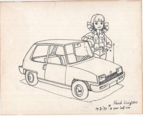 Kuijpers, Henk - 1 Original drawing - Franka - 19-2-1977 - 18 voor half vier | Catawiki