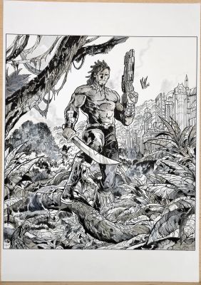 Continue Shopping | KILLMONGER MARVEL SNAP (VINCENZO RICCARDI ORIGINAL ART) | Scott’s Collectables