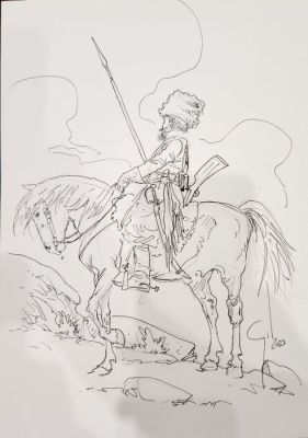 Iván Gil - 1 Original drawing - Bérézina