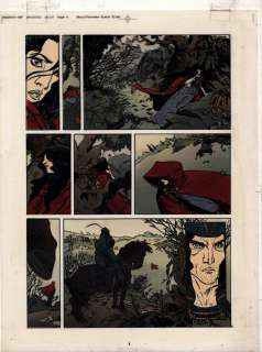 LAVAL NG  - La balade au bout du monde  - Bleu de la planche 2 dutome 13  - Gouache[...]