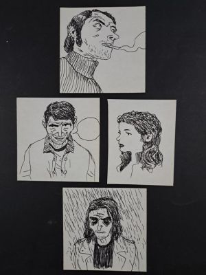 Gipi - 4 Original drawing - Studio di personaggi | Catawiki