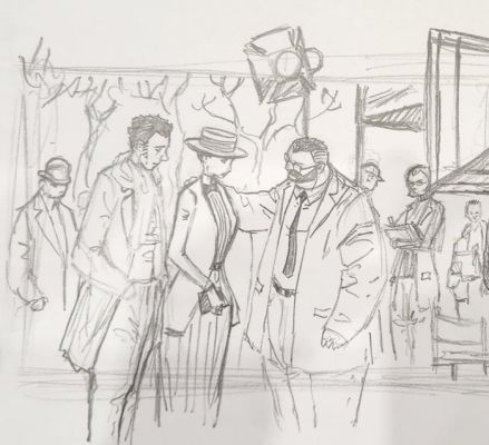 Cyril Bonin - 1 Original drawing - l’homme qui n’existait pas | Catawiki