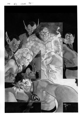 Continue Shopping | FANTASTIC FOUR #2 FACSIMILE FRANCESCO MOBILI ORIGINAL COVER ART | Scott’s Collectables