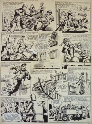 Kearon, Ted - 1 Original page - Archie de man van staal - Robot Archie " El Lobo " - 1960