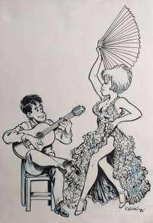 Walthéry, François | Original Illustration "Dance with me!"  - (2011) | Catawiki