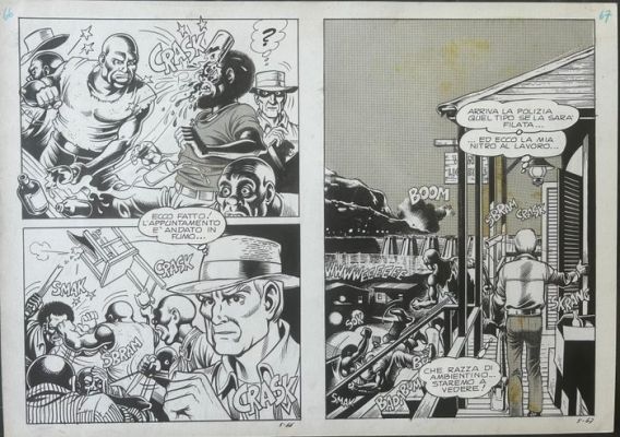 Magnus (Raviola, Roberto ) - Original drawing - Lo Sconosciuto - n. 5 - 1975 | Catawiki