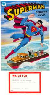 WHITMAN "SUPERMAN STICKER BOOK" COMPLETE ORIGINAL ART LOT. | Hake’s