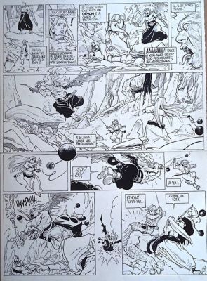Georges Bess - Alejandro Jodorowski - 1 Original page - Les Jumeaux magiques / The Magical Twins - 1987
