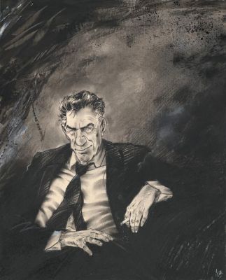 Christian Lax | Illustration originale, couverture de l’intégrale - L’Intégrale - Le Choucas | Daniel Maghen