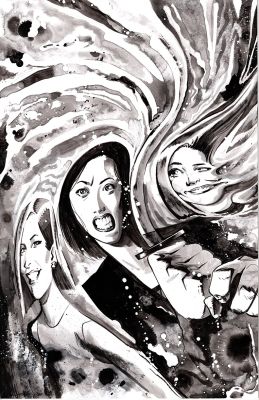 FOX MASK KILLER #4 ORIGINAL COVER ART BY ADAM GORHAM | Scott’s Collectables