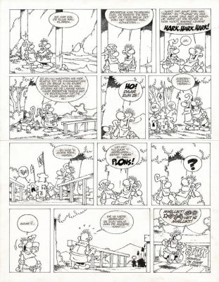 De Smet, Peter - 1 Original page - De avonturen in Diamantland 1 - De mafketel en de Diamannetjes - 1983 | Catawiki