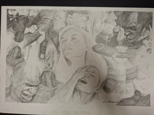 Luca Vannini - 1 Original drawing - Erotisch illustratie | Catawiki