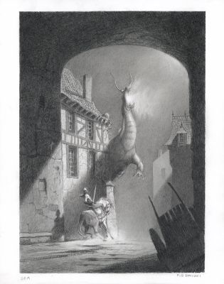 Paul & Gaëtan Brizzi | Tristan et Iseult - Illustration originale C6A | Daniel Maghen