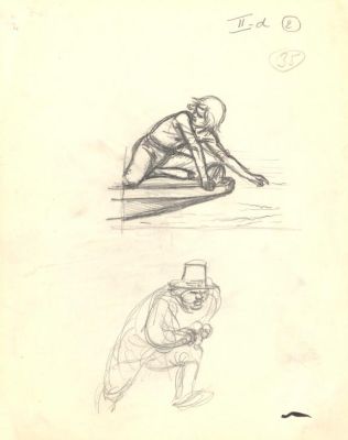 Paul Cuvelier | Crayonné original - Corentin | Daniel Maghen