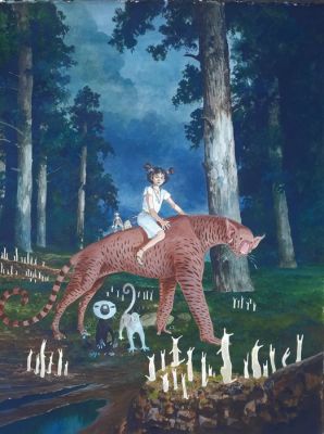Zuccheri, Laura - 1 Original colour drawing - Les Epee de Verres - Light forest creatures - 2024