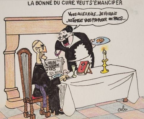 Cabu (Cabut, Jean) - 1 Original colour drawing - Charlie Hebdo | Catawiki