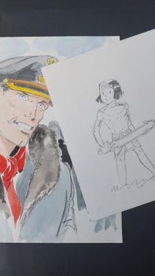 Weinberg, Albert + De Gieter, Lucien - 2 Original colour drawing - Dan Cooper + Papyrus - 2004 | Catawiki