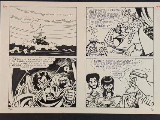 Magnus & Romanini - 2 Original page - Compagnia della Forca: La Traversata Maledetta - 1978 | Catawiki
