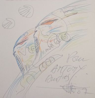 Druillet, Philippe - 1 Original colour drawing - Delirius - Lone Sloane - 2007 | Catawiki