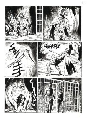 Laurenti, Mauro - 3 Original page - Dampyr #283 - "Il ritorno di Taliesin" - 2023 | Catawiki