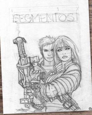 Giménez, Juan - Couverture préliminaire originale - Segments Vol. 1 “Lexipolis" | Catawiki
