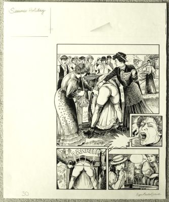 Lynn Paula Russell - 6 Original page - Summer Holiday (Vacances d’été) comic book - Summer Holiday 6 signed pages | Catawiki