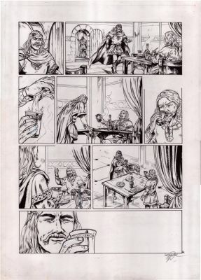 Lemercier, Gwendal - 1 Original page - ils ont fait l’histoire - Charlemagne, planche 44 - 2014 | Catawiki