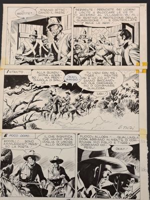 Ticci, Giovanni - 1 Original page - Tex: Segnali di Fumo - 1982 | Catawiki