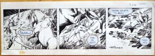 Romero, Enrique Badã­a | Original strip (no. 1342)  - Axa  - The Untamed  - (1982) | Catawiki