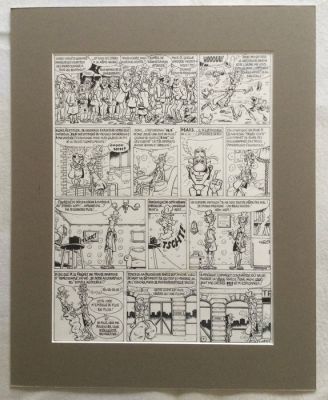 Devos, Jacques - 1 Original page - Génial Olivier - Dubbelspel / Gite ou double - 1986 | Catawiki