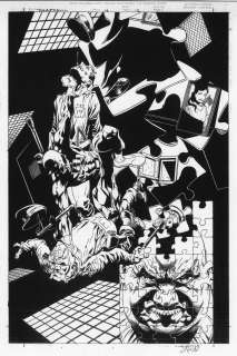 Joe Quesada - 2000 DAREDEVIL #10 ART – D.D. + KINGPIN! 