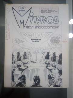 Mitton, Jean-Yves | Original plate, title page (p.1) + colour tracing paper  - Mikros issue 31  - (1984) | Catawiki