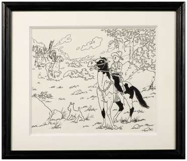 Studios Hergé | Tintin en Amérique | Artcurial