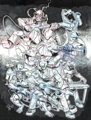 Roger Bonet | Summer Sale (Ends August 31) // Original drawing: Grahan Good & the Painters – Roger | Origin Of Comics