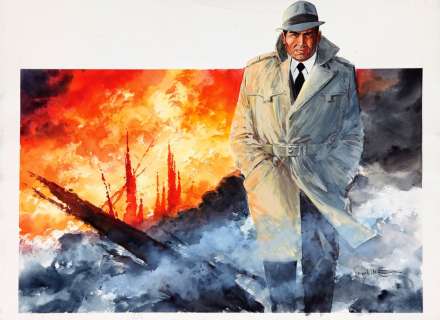 Vance - Lot 594 - Bruno Brazil, illustration à la gouache et à…