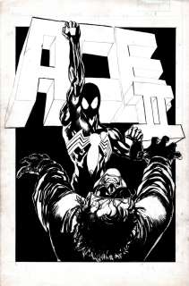 Joe Rubinstein, Mark Beachum - Spectacular Spider-Man Annual #6 P 1 Splash (Early Black Costume Spider-Man Splash) Published Or Unpublished 1986