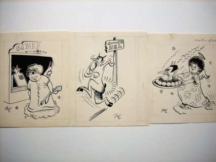 Pil (Meulepas, Joë) | 3x Original drawing | Catawiki