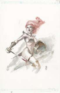 J G  Jones - Red sonja by jg jones