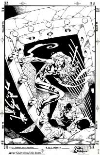 Randy Green, Rick Ketcham | Journey Into Mystery #517 Cover (Sexy Black Widow in Bank Vault Stopping Robbery!) 1998 | Romitaman