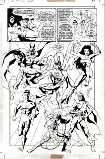 Dusty Abell - Dc One Million 80-Page Giant #1,000,000 Splash (Justice Legion A: Superman, Owlwoman, Wonder Woman, Aquaman, the Atom, Batman, Flash, Titano!) 1999