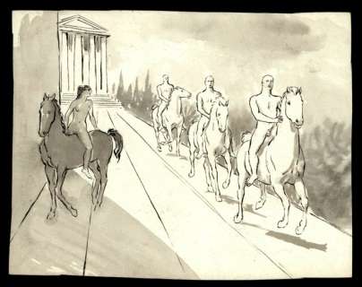 Cuvelier, Paul | Original illustration  - Free work with a classical theme  - [1950s] | Catawiki