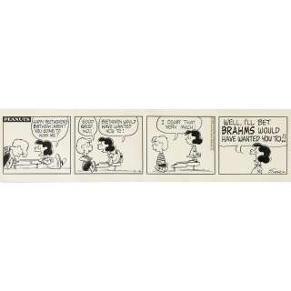 Peanuts Daily Comic Strip, Charles Schulz | Clars Auction Gallery
