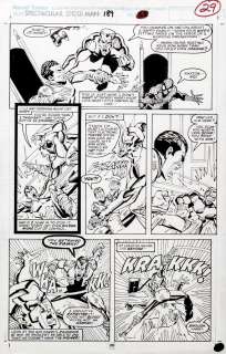 Sal Buscema - Spectacular Spider-Man #189 P 29 (Historic 30Th Anniversary Green Goblin Issue! Spider-Man Watches Molten Man Battle Goblin !) 1992
