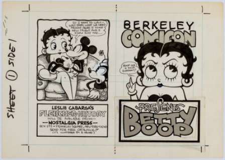 Leslie Cabarga Berkeley Comicon Presents Betty Boop Cover Original Art (Berkeley Comicon, 1976). Essential - | Heritage